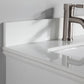 60 Inch Double Sink Bathroom Vanity in White with White Marble Countertop - Vanity Art VA1060DW