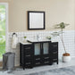 54 Inch Single Sink Bathroom Vanity in Espresso with Ceramic Countertop - Vanity Art VA3030-54E