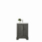 24 Inch Single Sink Bathroom Vanity in Gray with Ceramic Sink and Countertop - Vanity Art VA5024-SG