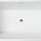 67 Inch Freestanding White Acrylic Bathtub with Overflow And Pop-Up Drain - Vanity Art VA6813-L