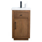 20 Inch Single Sink Bathroom Vanity in Tan with Marble Countertop - Vanity Art VA7020-T