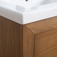 60 Inch Double Sink Bathroom Vanity in Tan with Marble Countertop - Vanity Art VA7060-DT-ET