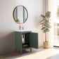 20 Inch Single Sink Bathroom Vanity in Vintage Green with Ceramic Top - Vanity Art VA9020-VG