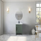 20 Inch Single Sink Bathroom Vanity in Vintage Green with Ceramic Top - Vanity Art VA9020-VG