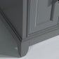 30 Inch Single Sink Bathroom Vanity in Gray with White Marble Countertop - Vanity Art VA1030G