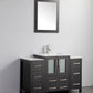 48 Inch Single Sink Bathroom Vanity in Espresso with Ceramic Countertop - Vanity Art VA3024-48E