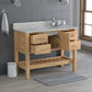 USA Patriot 48 Inch Oak Bathroom Vanity – Olympus Counter - P48-OLYMPUS