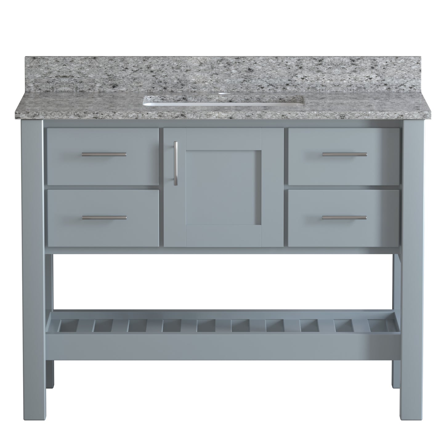 USA Patriot 48 Inch Gray Bathroom Vanity - Pepper Counter - P48G-PEPPER