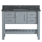 USA Patriot 48 Inch Gray Bathroom Vanity - Starry Counter - P48G-STARRY