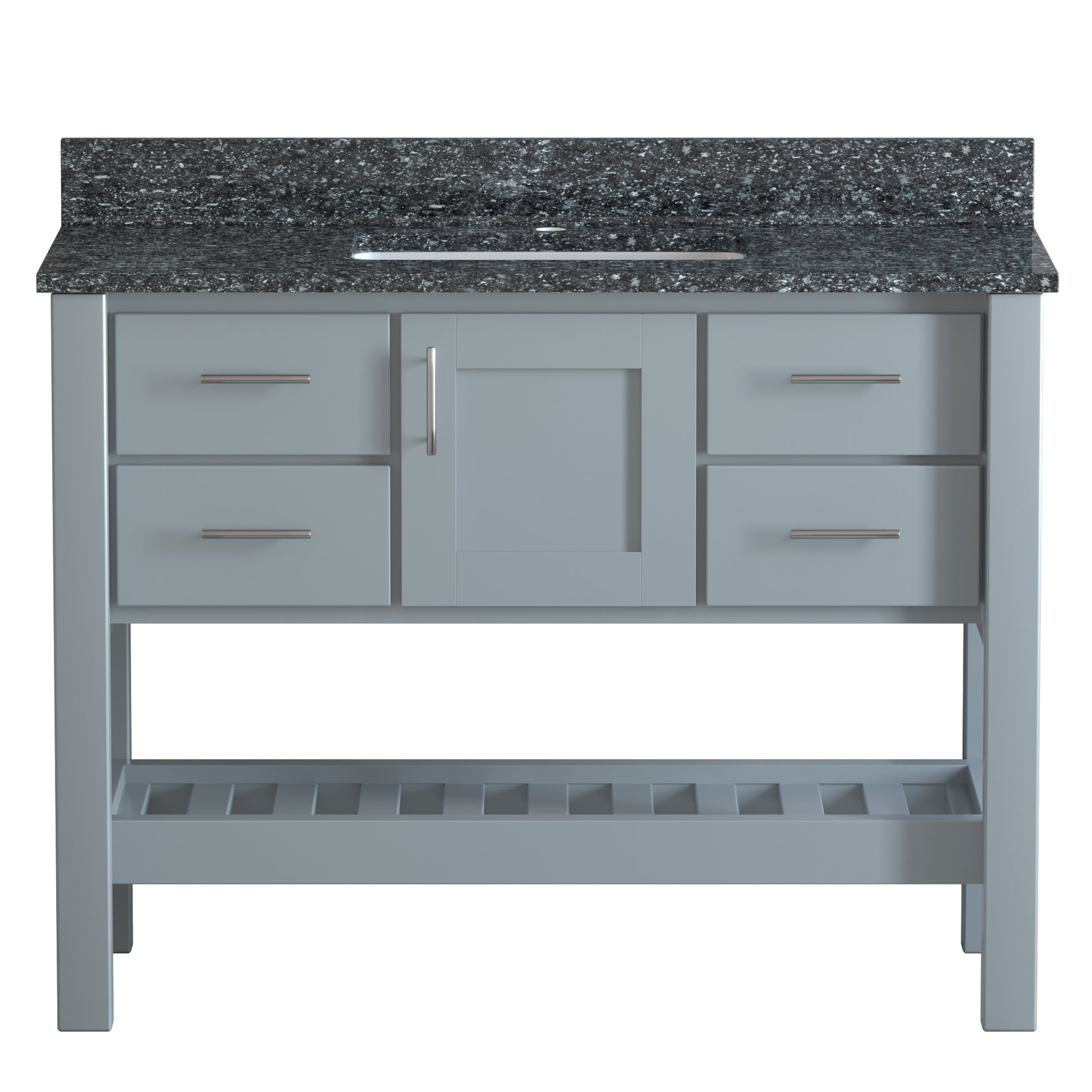 USA Patriot 48 Inch Gray Bathroom Vanity - Starry Counter - P48G-STARRY