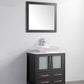 30 Inch Single Sink Bathroom Vanity in Espresso with Marble Countertop - Vanity Art VA3130E