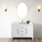 48 Inch Single Sink Bathroom Vanity in White with Marble Countertop - Vanity Art VA9048-W