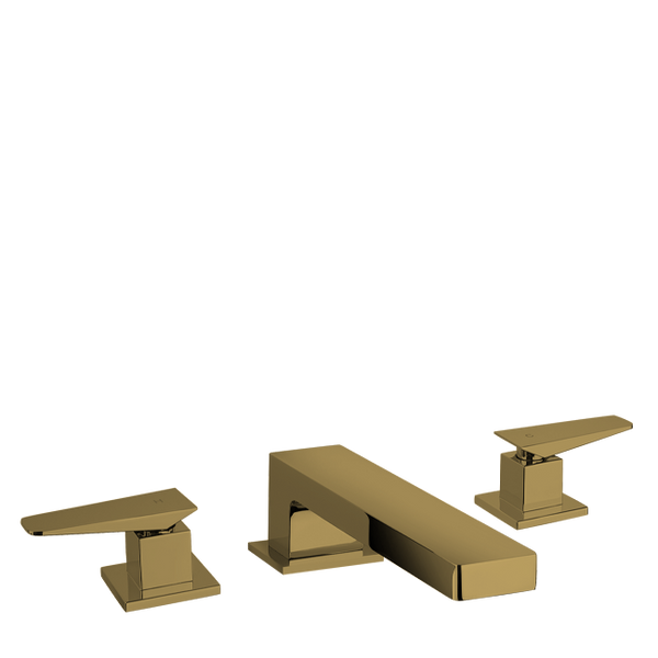 LaToscana QUOK102 QUADRO Roman Tub with Lever Handles in Matte Gold