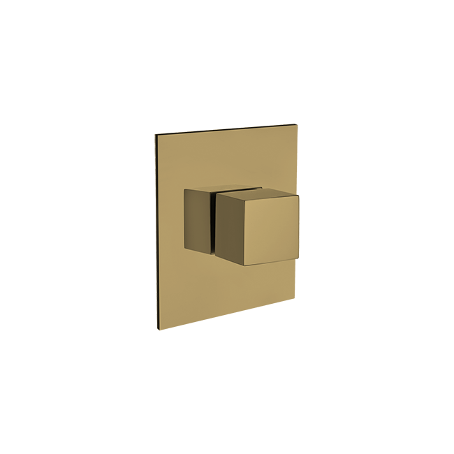 Latoscana Quadro 3-Way Diverter Trim in Matte Gold - QUOK425