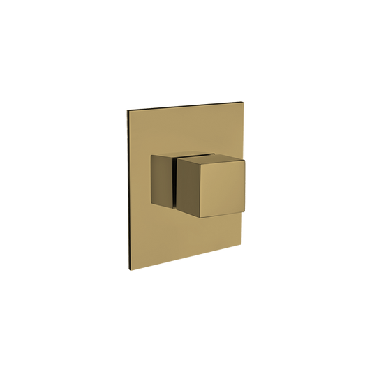 Latoscana Quadro 3-Way Diverter Trim in Matte Gold - QUOK425