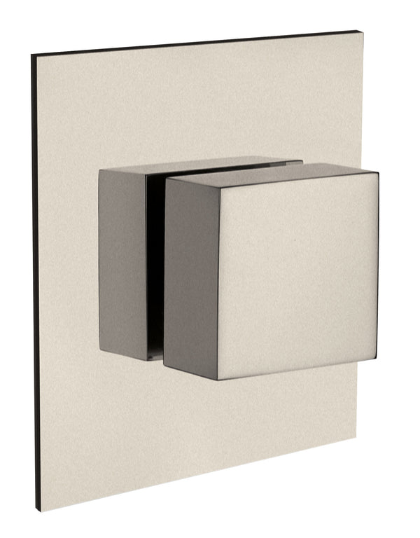 Latoscana Quadro 3-Way Diverter Trim in Brushed Nickel - QUPW425