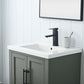 24 Inch Single Sink Bathroom Vanity in Vintage Green with Ceramic Sink and Countertop - Vanity Art VA5024-VG