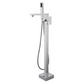 Floor Mounted Square Bathtub Filler - Chrome (RA-9200CR)