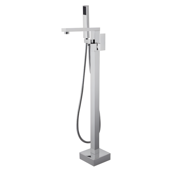 Floor Mounted Square Bathtub Filler - Chrome (RA-9200CR)