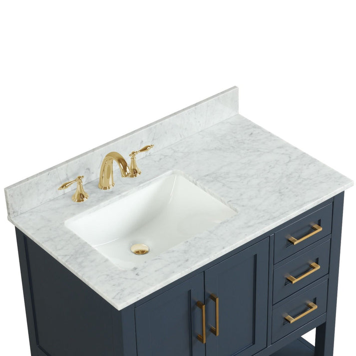 Santorini 36" Vanity Door on the Left Aria Blue (RA-VS3621DL-AB)