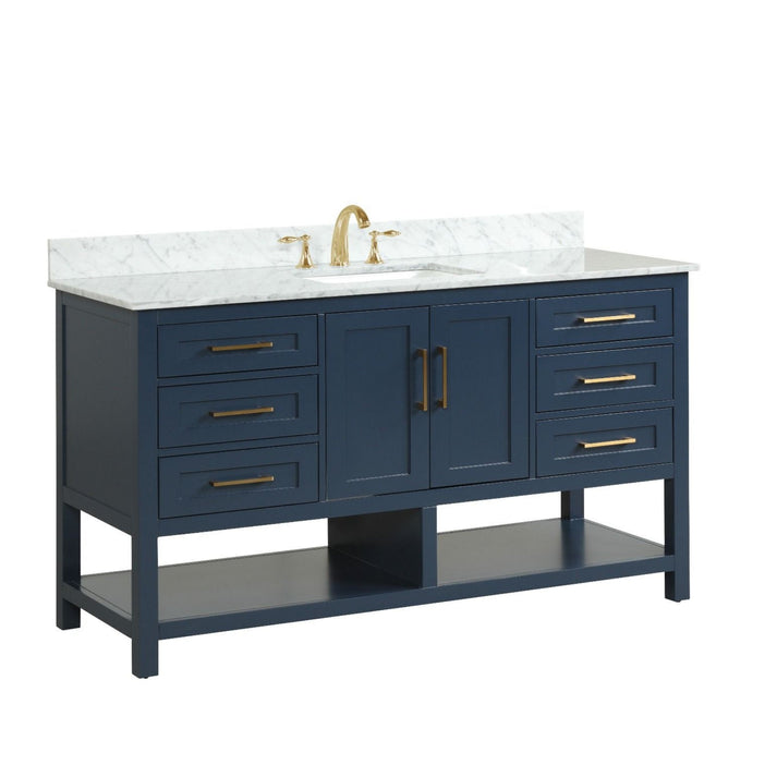 Santorini 60" Vanity Single Sink Aria Blue (RA-VS6021S-AB)