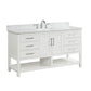 Santorini 60" Vanity Single Sink Dove White (RA-VS6021S-DS)