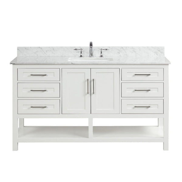 Santorini 60 Vanity Single Sink Dove White (RA-VS6021S-DS)