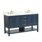 Santorini 60" Vanity Double Sinks Aria Blue (RA-VS6021D-AB)