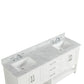 Santorini 72" Vanity Double Sinks Dove White (RA-VS7221D-DS)