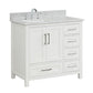 Valencia 36" Vanity Door on the Left Dove White (RA-VV3621DL-DS)