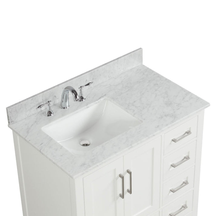 Valencia 36" Vanity Door on the Left Dove White (RA-VV3621DL-DS)