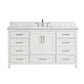 Valencia 60" Vanity Single Sink Dove White (RA-VV6021S-DS)