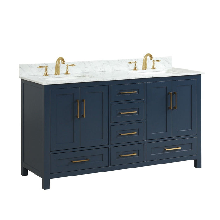 Valencia 60" Vanity Double Sinks Aria Blue (RA-VV6021D-AB)