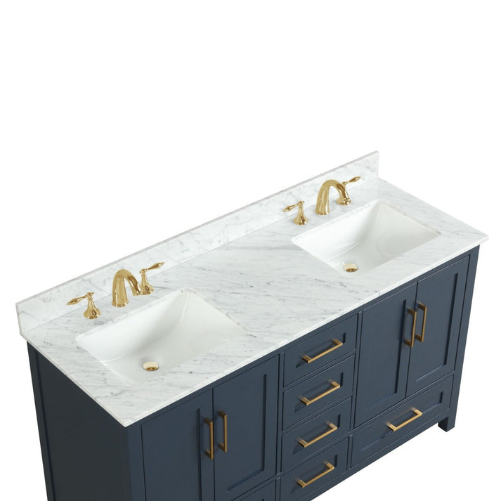 Valencia 60" Vanity Double Sinks Aria Blue (RA-VV6021D-AB)