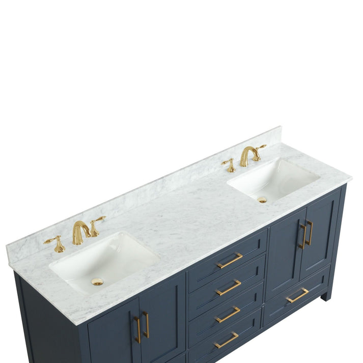 Valencia 72" Vanity Double Sinks Aria Blue (RA-VV7221D-AB)