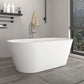 Freestanding Solid Surface Resin Matte Bathtub 65 Inch x 29.5 Inch - Vanity Art VA6912-ML