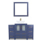 48 Inch Single Sink Bathroom Vanity in Blue with Marble Countertop - Vanity Art VA3124-48B