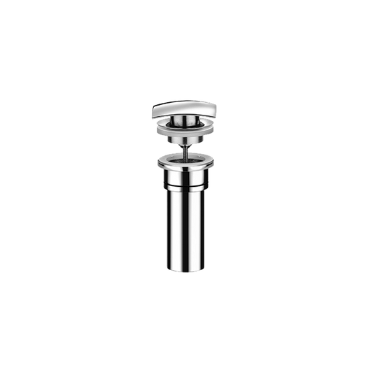 LaToscana SQCR945 Square Push Down Pop-Up Drain in Polished Chrome