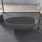 Freestanding Solid Surface Concrete Bathtub 67 Inch x 33.5 Inch - Vanity Art VA6917