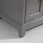 72 Inch Single Sink Bathroom Vanity in Gray with White Marble Countertop - Vanity Art VA1072DG