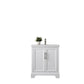 30 Inch Single Sink Bathroom Vanity in White with Ceramic Sink and Countertop - Vanity Art VA5030-W