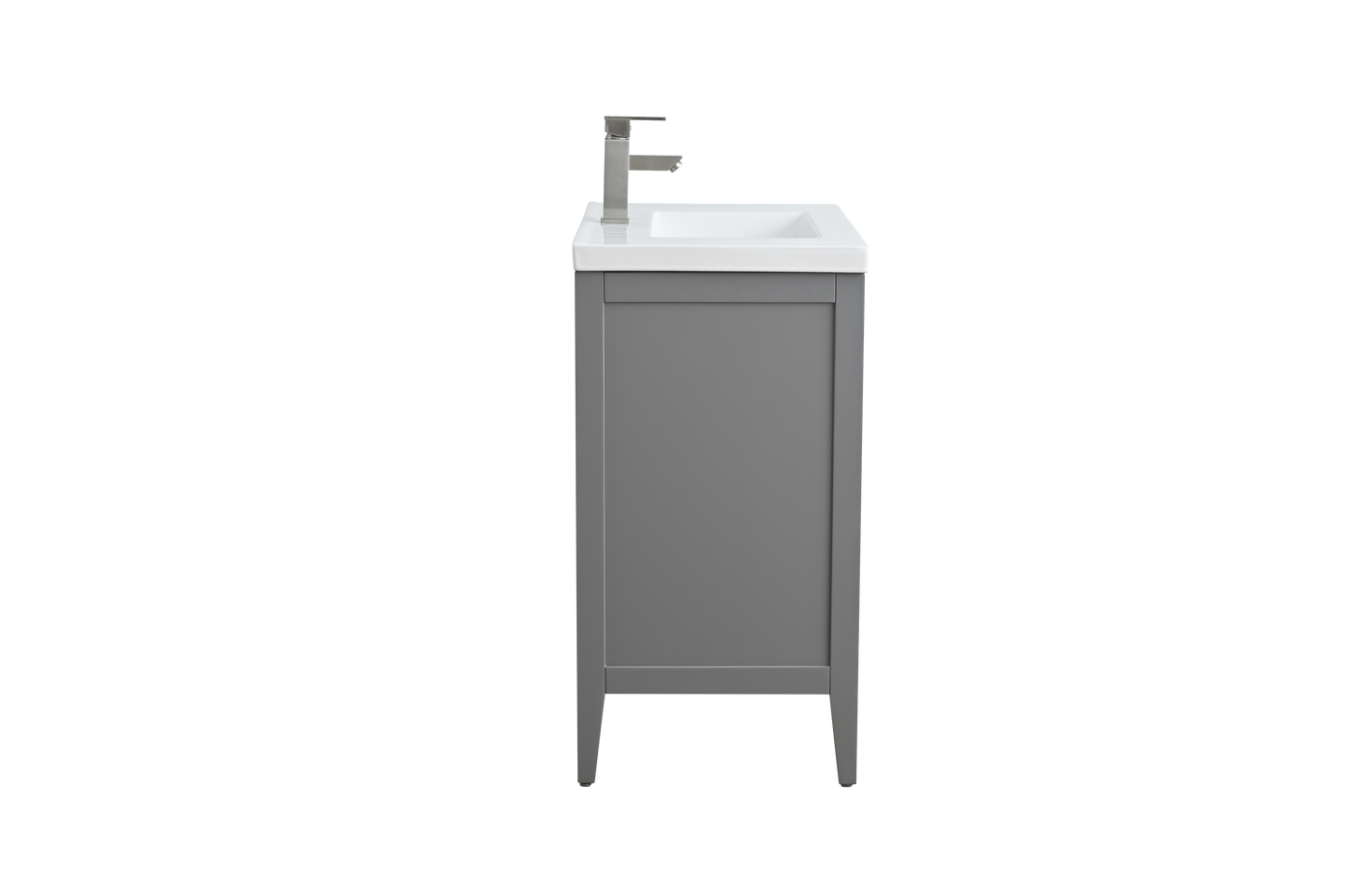 30 Inch Single Sink Bathroom Vanity in Cashmere Gray with Ceramic Top - Vanity Art VA9030-G