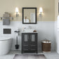 24 Inch Single Sink Bathroom Vanity in Espresso with Marble Countertop - Vanity Art VA3124E