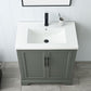 30 Inch Single Sink Bathroom Vanity in Vintage Green with Ceramic Sink and Countertop - Vanity Art VA5030-VG