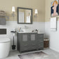 42 Inch Single Sink Bathroom Vanity in Gray with Marble Countertop - Vanity Art VA3130-42G