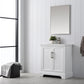 30 Inch Single Sink Bathroom Vanity in White with Ceramic Sink and Countertop - Vanity Art VA5030-W