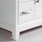 36 Inch Single Sink Bathroom Vanity in White with White Marble Countertop - Vanity Art VA1036W