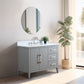 42 Inch Single Sink Bathroom Vanity in Cashmere Gray with Marble Countertop - Vanity Art VA9042-G