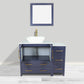 42 Inch Single Sink Bathroom Vanity in Blue with Marble Countertop - Vanity Art VA3130-42B