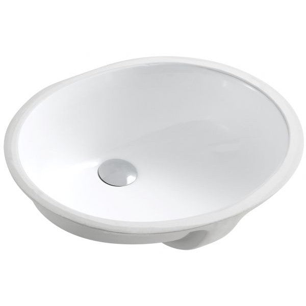 Ceramic Oval Undermount Sink 19 1/2L x 16W x 8 1/4H (RA-VSO19)